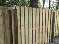 wood fence