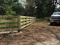 wood fence